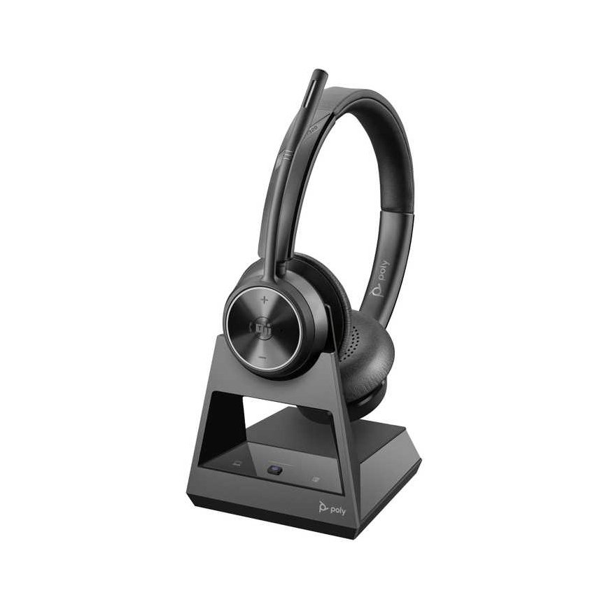 Headset Hewlett Packard (HP) Poly Savi 7320 Stereo Microsoft Teams Certified DECT 1880-1900 MHz Top EMEA - INTL English Loc Euro