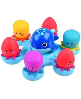 Jokomisiada Whale and Octopus Bath Toy ZA3378