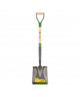 Truper Square shovel with wooden handle 113 cm and steel D-shaped handle John Deere®