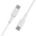 Belkin CAB003BT1MWH USB kabelis 1 m USB C Balts