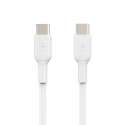 Belkin CAB003BT1MWH USB kabelis 1 m USB C Balts