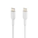 Belkin CAB003BT1MWH USB kabelis 1 m USB C Balts