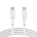 Belkin CAB003BT1MWH USB kabelis 1 m USB C Balts