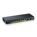 Zyxel GS1900-10HP Hallittu L2 Gigabit Ethernet (10/100/1000) Power over Ethernet -tuki musta