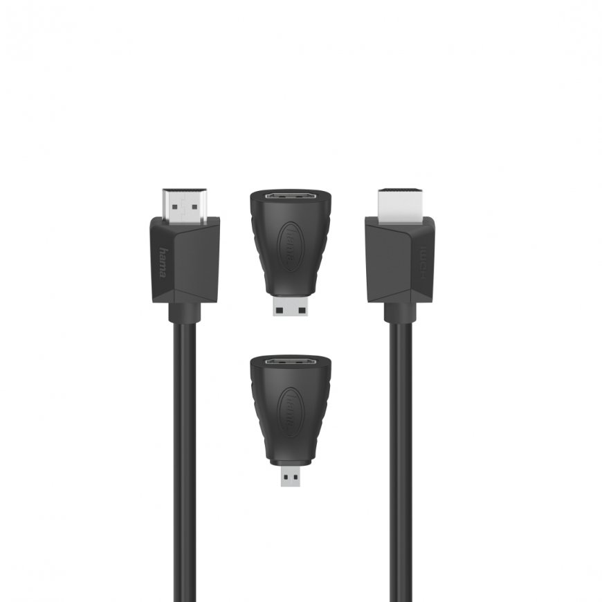 Hama 00200705 HDMI kabelis 1,5 m HDMI Type A (Standard) Melns