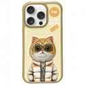 Nimmy etui iPhone 16 Pro 6.3" khaki Cool&Cute 2.0 Cat Nimmy etui iPhone 16 Pro 6.3" khaki Cool&Cute 2.0 Cat