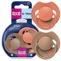Canpol LOVI silicone dynamic pacifiers Prime, Granola/Orange, 6-18m, 2 pcs., 34/410