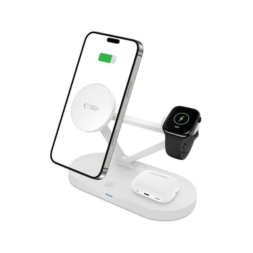 Case Tech-Protect wireless charger A41 3in1 QI15W, white