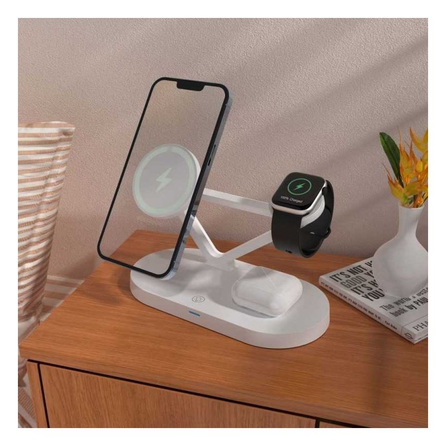 Case Tech-Protect wireless charger A41 3in1 QI15W, white – 5