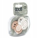 Canpol LOVI silicone dynamic pacifiers, Blossom Ivory, 0-3m, 2 pcs., 22/921girl