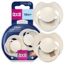 Canpol LOVI silicone dynamic pacifiers Prime, Coconut/Ivory, 18+m, 2 pcs., 34/403
