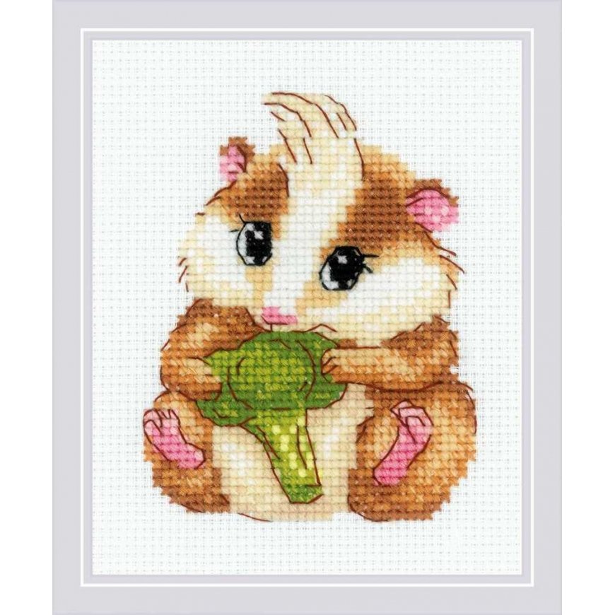 Uab Riolis Siuvinėjimo kryželiu rinkinys „Cute Hamster“ 13x16 SR2185 – 2