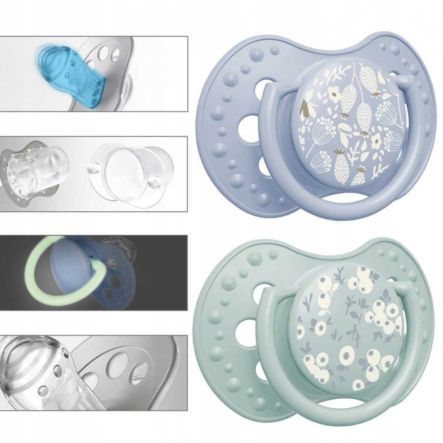 Canpol LOVI silicone dynamic pacifiers, Blossom