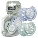 Canpol LOVI silicone dynamic pacifiers, Blossom Blue, 18+m, 2 pcs., 22/924boy