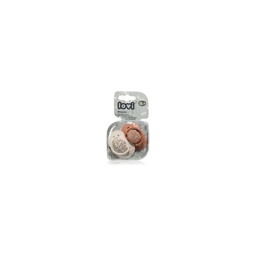 Canpol LOVI silikoniniai dinaminiai čiulptukai, Blossom Ivory, 18+m, 2 vnt., 22/924girl – 2