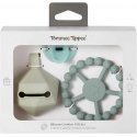TOMMEE TIPPEE silicone pacifier with pacifier case and teether, green, 433610