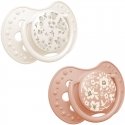 Canpol LOVI silicone dynamic pacifiers, Blossom Ivory, 6-18m, 2 pcs., 22/923girl