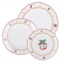 LA PORCELLANA BIANCA CHRISTMAS EDITION Zestaw 3 talerzy dla 2 osób LA PORCELLANA BIANCA CHRISTMAS EDITION Zestaw 3 talerzy dla 2 osób