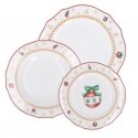 LA PORCELLANA BIANCA CHRISTMAS EDITION Zestaw 3 talerzy dla 2 osób LA PORCELLANA BIANCA CHRISTMAS EDITION Zestaw 3 talerzy dla 2 osób