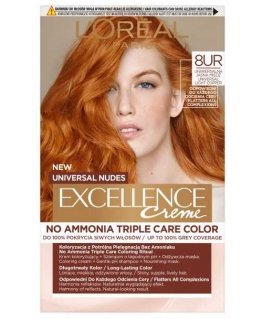 L'Oreal Universal Nudes Excellence Creme pielęgnacyjny krem kolorizujący 8UR Universal Jasna Miedź