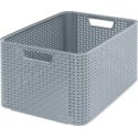 Laundry basket 42L Zebra grey
