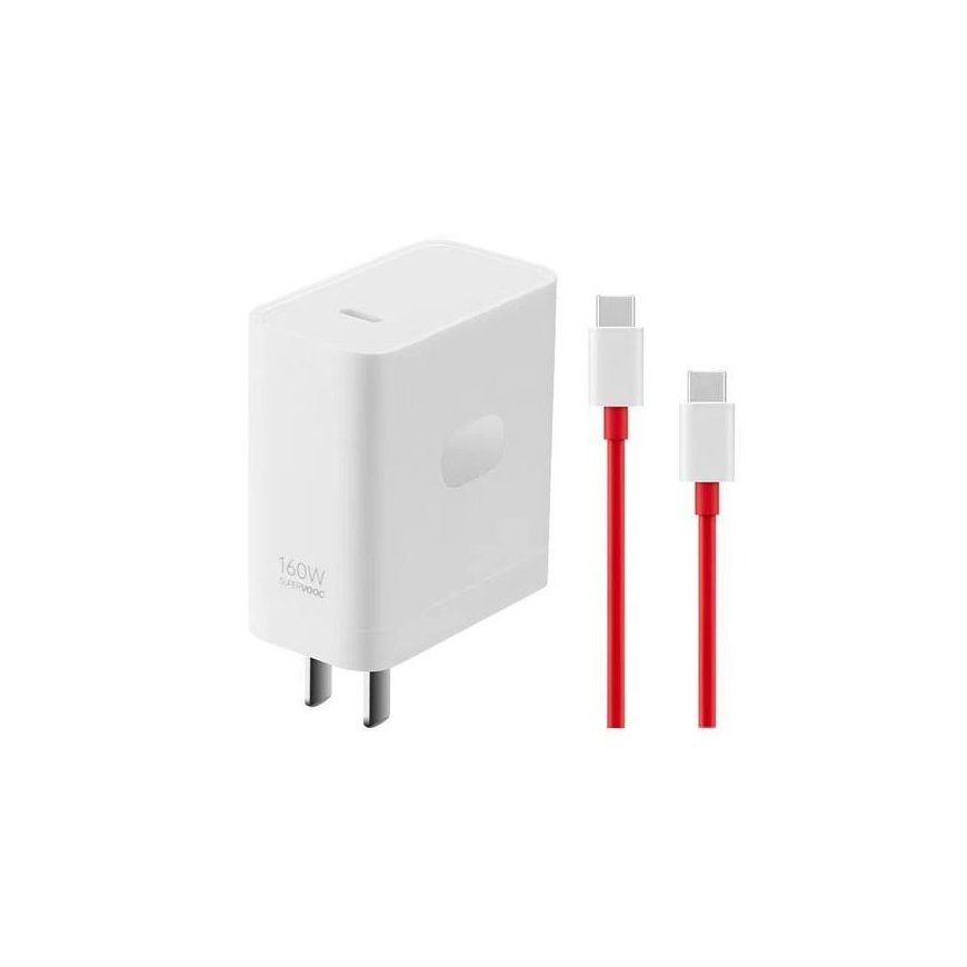 OnePlus 100W USB-A SuperVooc Power Adapter+Cable - White