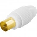 Deltaco DEL-664 wire connector 1x 9.5mm M Gold, White Deltaco DEL-664 wire connector 1x 9.5mm M Gold, White
