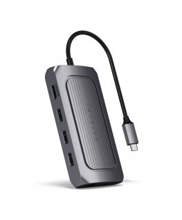 Satechi ST-U4MA3M док-станция для ноутбука USB Type-C Серый