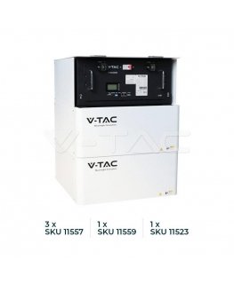Magazyn Bank Energii V-TAC 9.6kWh 48V 200Ah LiFePO4 RACK VT-48200B 10 Lat Gwarancji