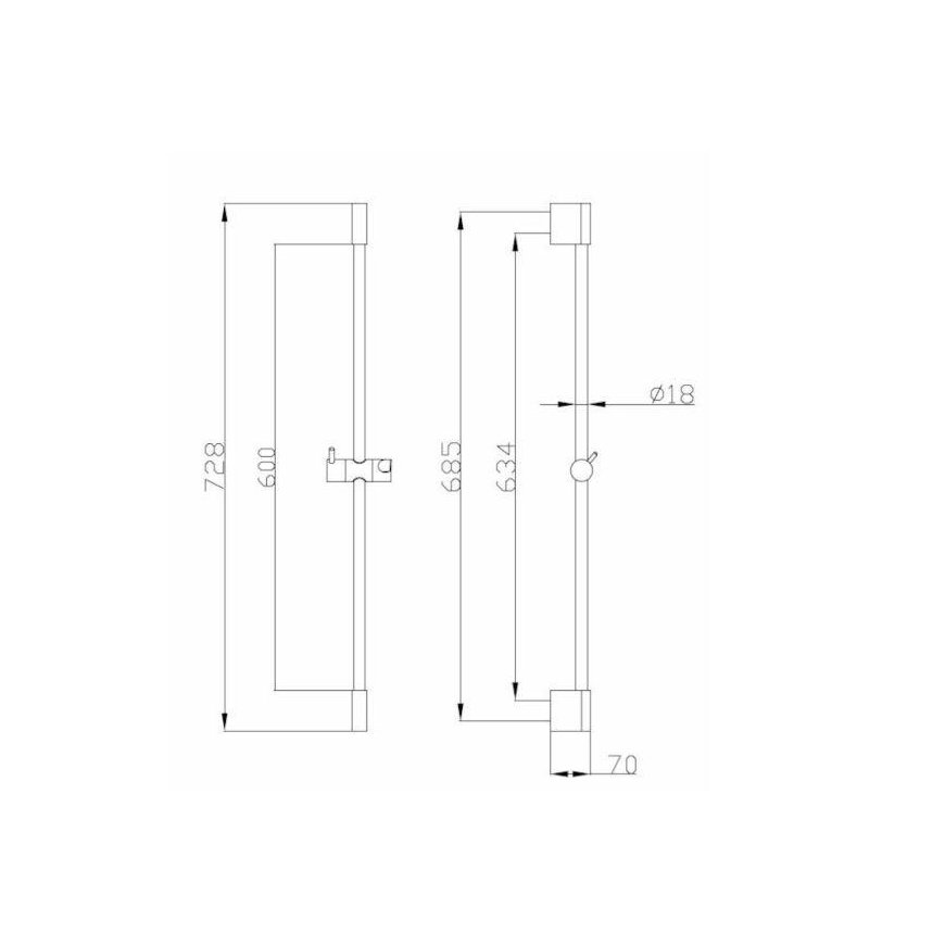 Shower stand Optima, OPS040 – 2