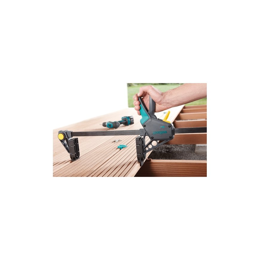 wolfcraft GmbH 6985000 klammerdaja Pitskruvi 45 cm Hall, Türkiis – 4