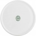 Set of 6 essential gourmet dinner plates - white, 17 cm