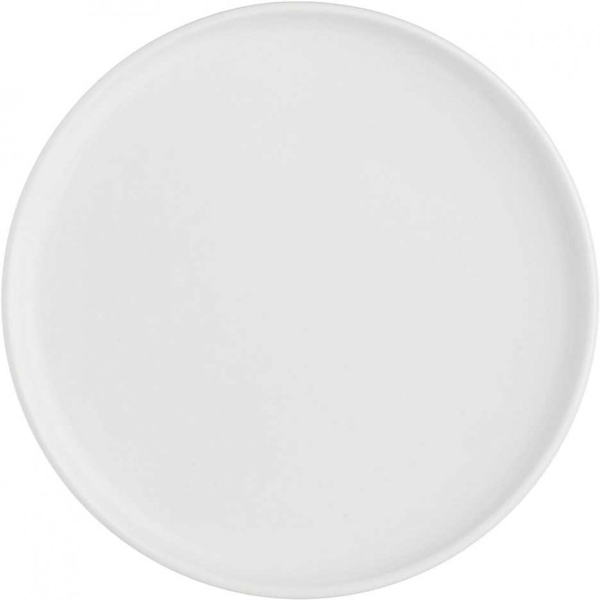 Set of 6 essential gourmet dinner plates - white, 17 cm – 4