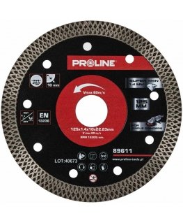 Proline Diamond cutting disc, thin, 125 * 1.4 * 10 * 22.23, proline