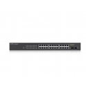 Zyxel GS1900-24HP Valdomas Gigabit Ethernet (10/100/1000) 1U Juoda Zyxel GS1900-24HP Valdomas Gigabit Ethernet (10/100/1000) 1U Juoda