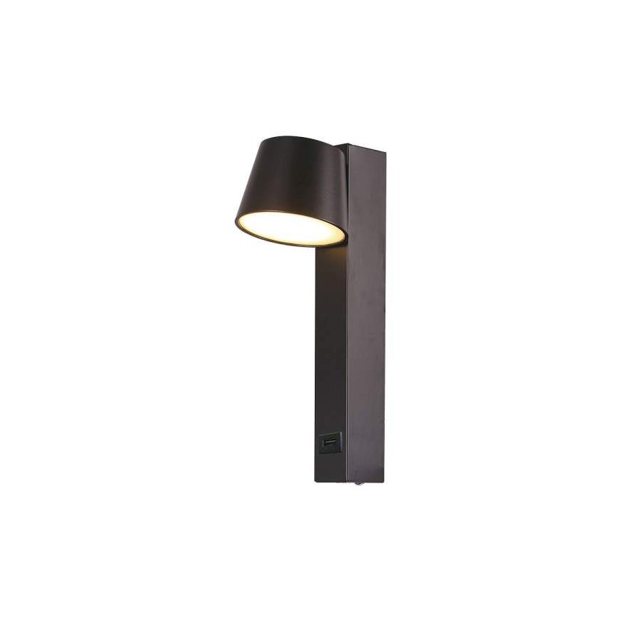 Oprawa LED V-TAC 8W Kinkiet Hotel Łóżko USB VT-10112 3000K 900lm – 2