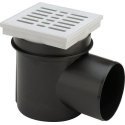 Horizontalus trapas su plastmasinėmis grotelėmis VIEGA, d 100 Horizontalus trapas su plastmasinėmis grotelėmis VIEGA, d 100