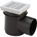 Horizontalus trapas su plastmasinėmis grotelėmis VIEGA, d 100 Horizontalus trapas su plastmasinėmis grotelėmis VIEGA, d 100