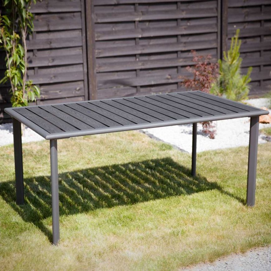 Garden table 160 x 90 Solar antracytowy PATIO
