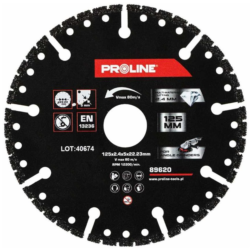 Proline Diamond cutting disc, multi-material, 125*2