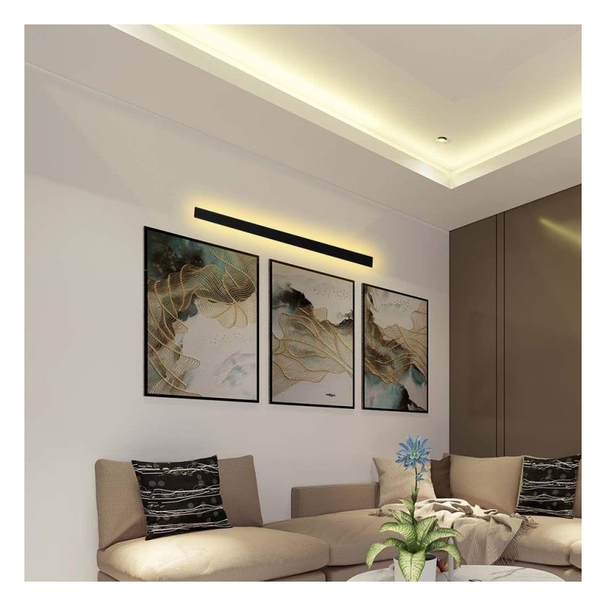 Oprawa Ścienna Elewacyjna LED Linia V-TAC 16W IP65 Antracyt 100cm VT-1176 3000K 2035lm – 2