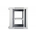 Extralink Cabinet rack EX.8574 400mm 600mm 450 mm hanging Openable 19'' 9U Pie sienas stiprināms sta