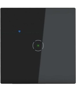 Orno Tuya Smart Home Single Wi-Fi Recessed Switch, Black