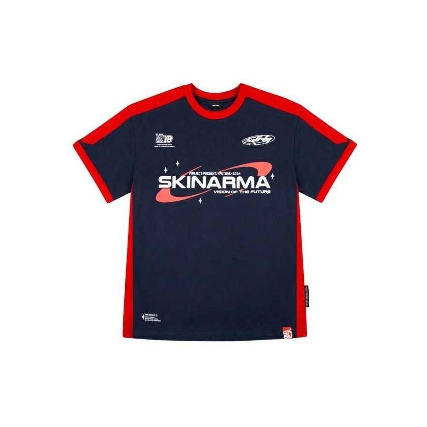 T-shirt Skinarma Halo L tamsiai mėlyna