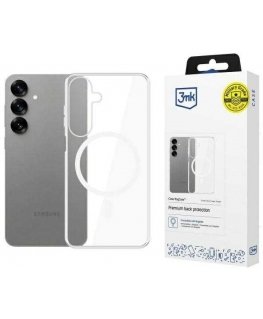 3MK MagCase Samsung Galaxy S25+ transparent phone case compatible with MagSafe