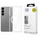 3MK MagCase Samsung Galaxy S25+ transparent phone case compatible with MagSafe