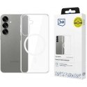 3MK MagCase Samsung Galaxy S25+ transparent phone case compatible with MagSafe