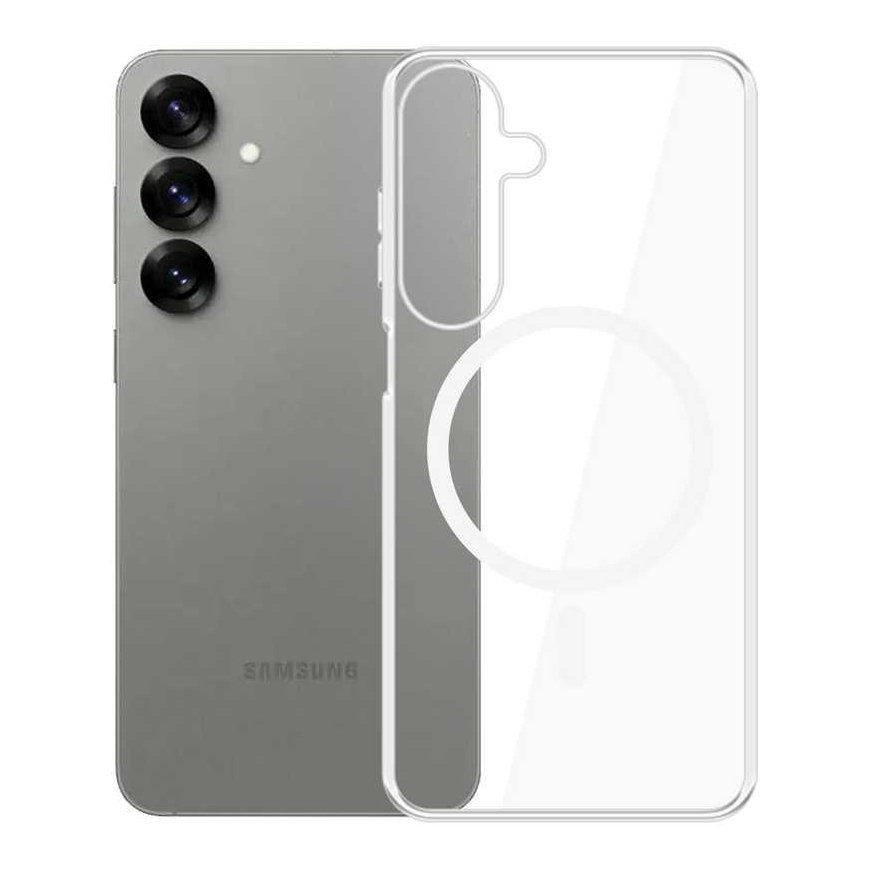 3MK MagCase Samsung Galaxy S25+ skaidrus dėklas telefonui suderinamas su MagSafe – 4