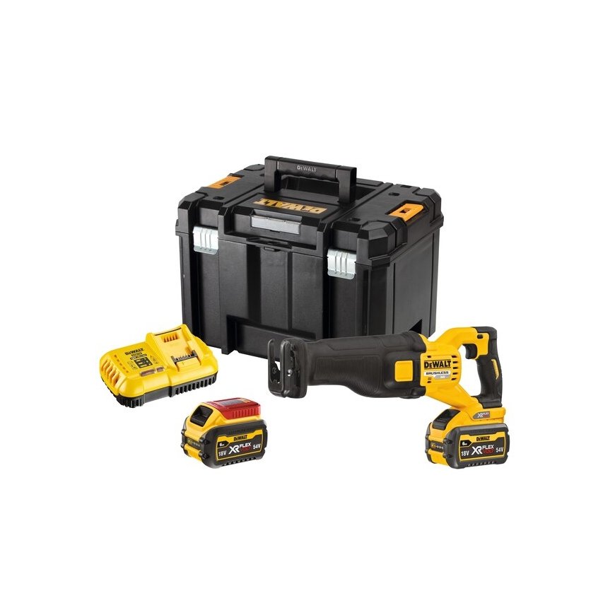 DeWALT DCS389T2-QW mäntäsaha 3000 spm musta, Keltainen – 3
