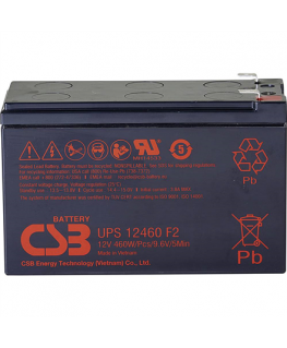 Csb Battery CSB Baterija Baterija 12V, 9Ah, AGM | UPS12460F2 | 460 W